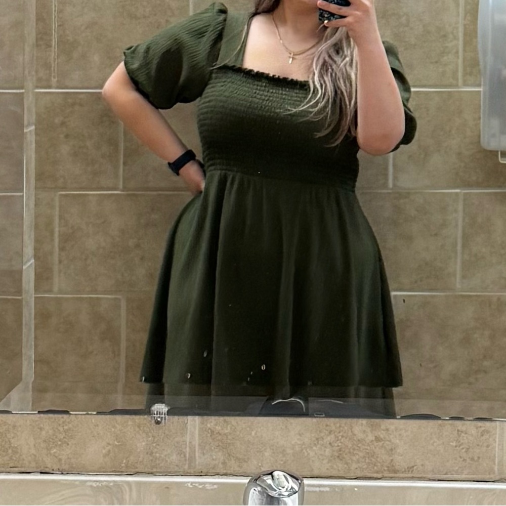 Nine West green short dress